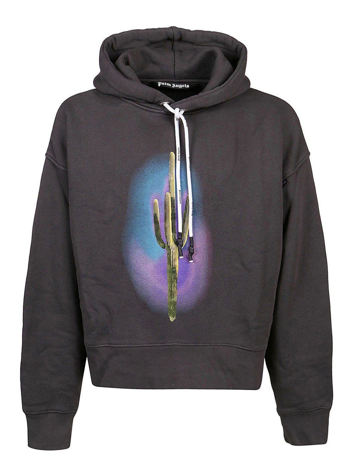 Palm Angels o1gr1nt0425 Cactus Hoodie in Black Green Size US M / EU 48-50 / 2 - 1 Thumbnail