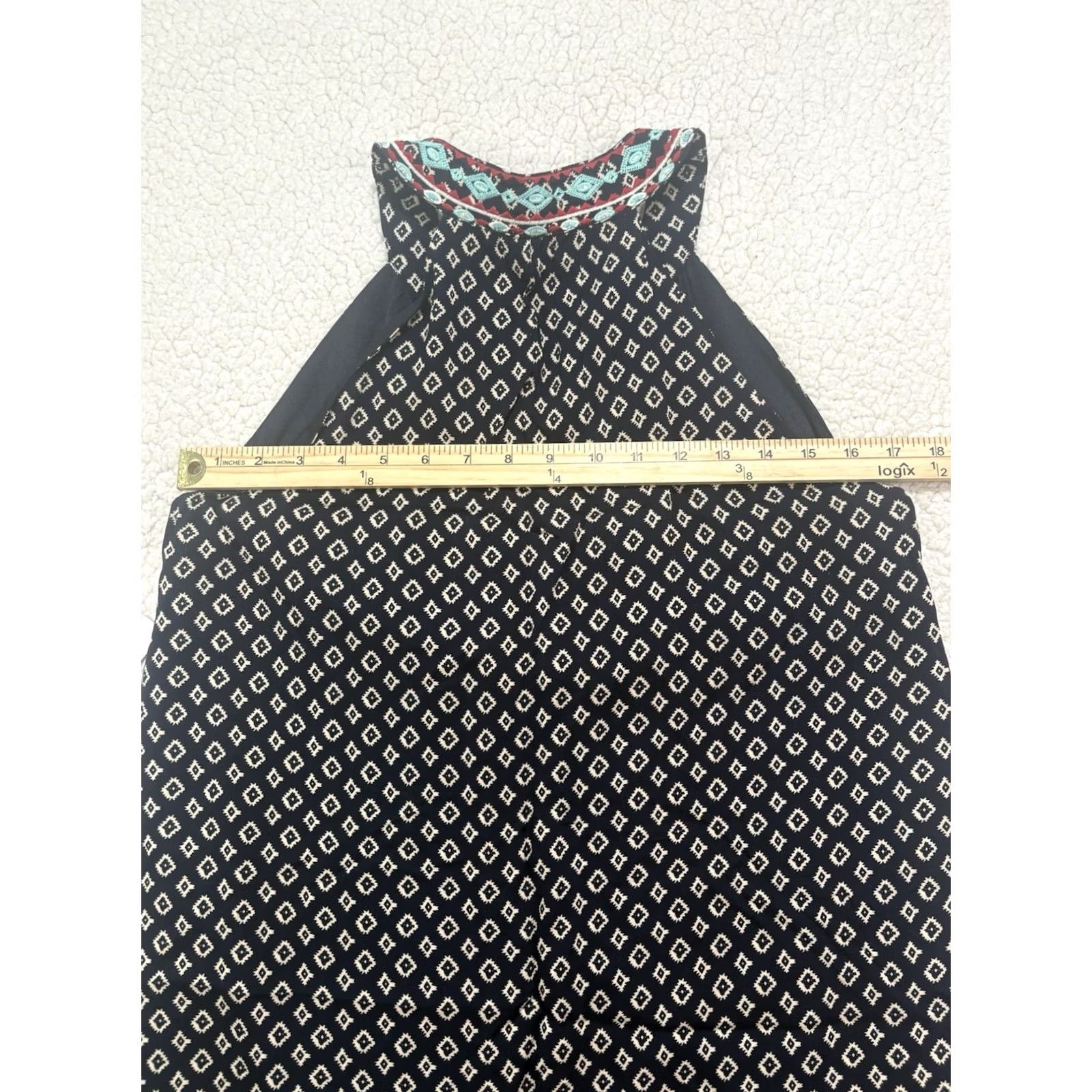 Vintage THML Dress Womens M New Faye Embroidered Geometric Sleeveless Size Halter NWT Size M / US 6-8 / IT 42-44 - 7 Thumbnail