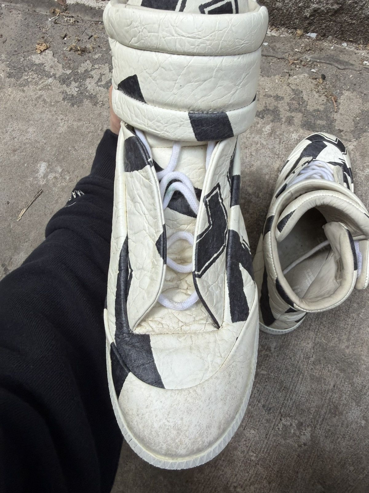 Maison Margiela FW15 Maison Margiela Crinkled Numerical Future High Tops Size US 8 / EU 41 - 14 Thumbnail