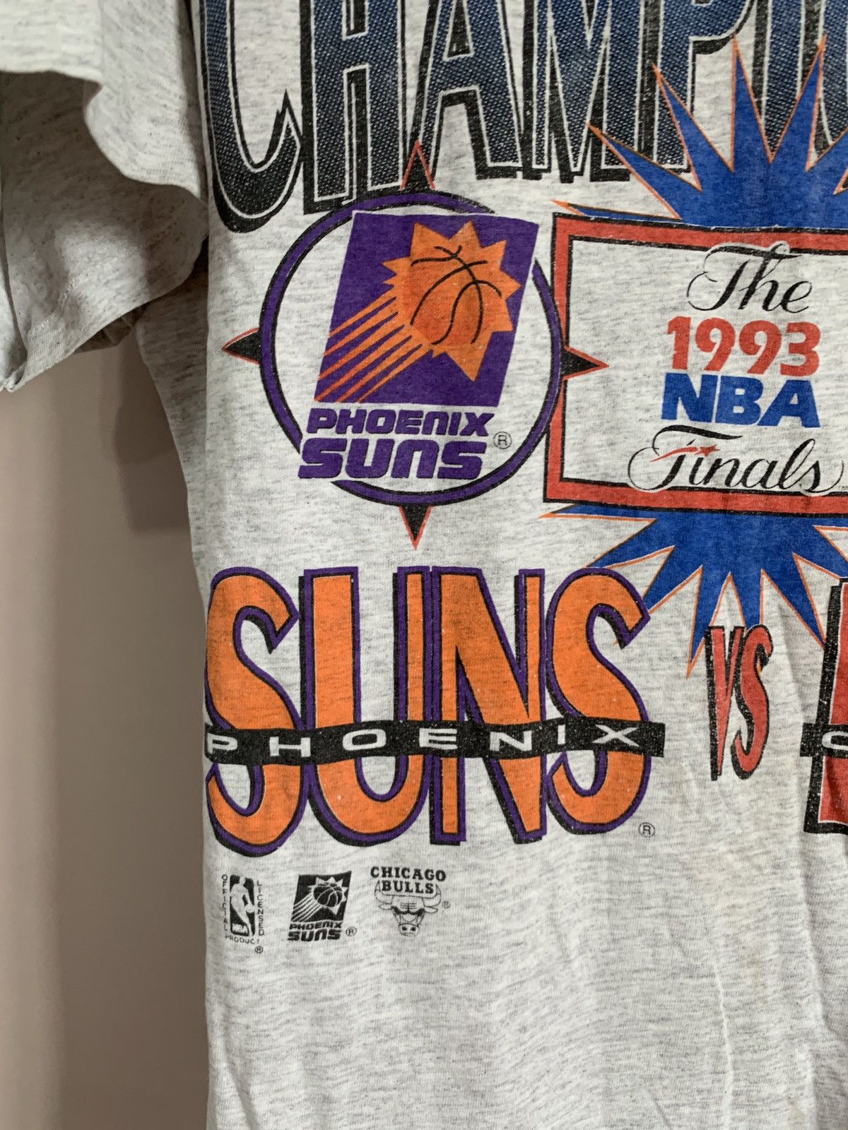NBA × Vintage Phoenix Suns 1993 Vintage NBA T Shirt Retro Basketball Sz M Size US M / EU 48-50 / 2 - 4 Thumbnail