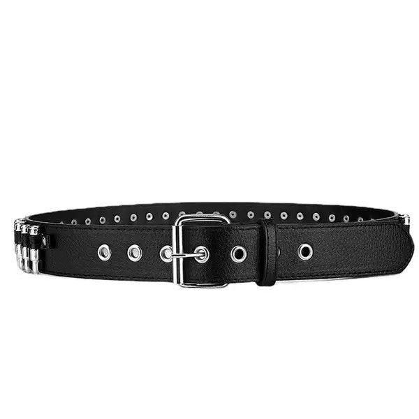 Designer Bullet Studded Belt Punk Rock Gothic Hip Hop Style Size ONE SIZE - 3 Thumbnail