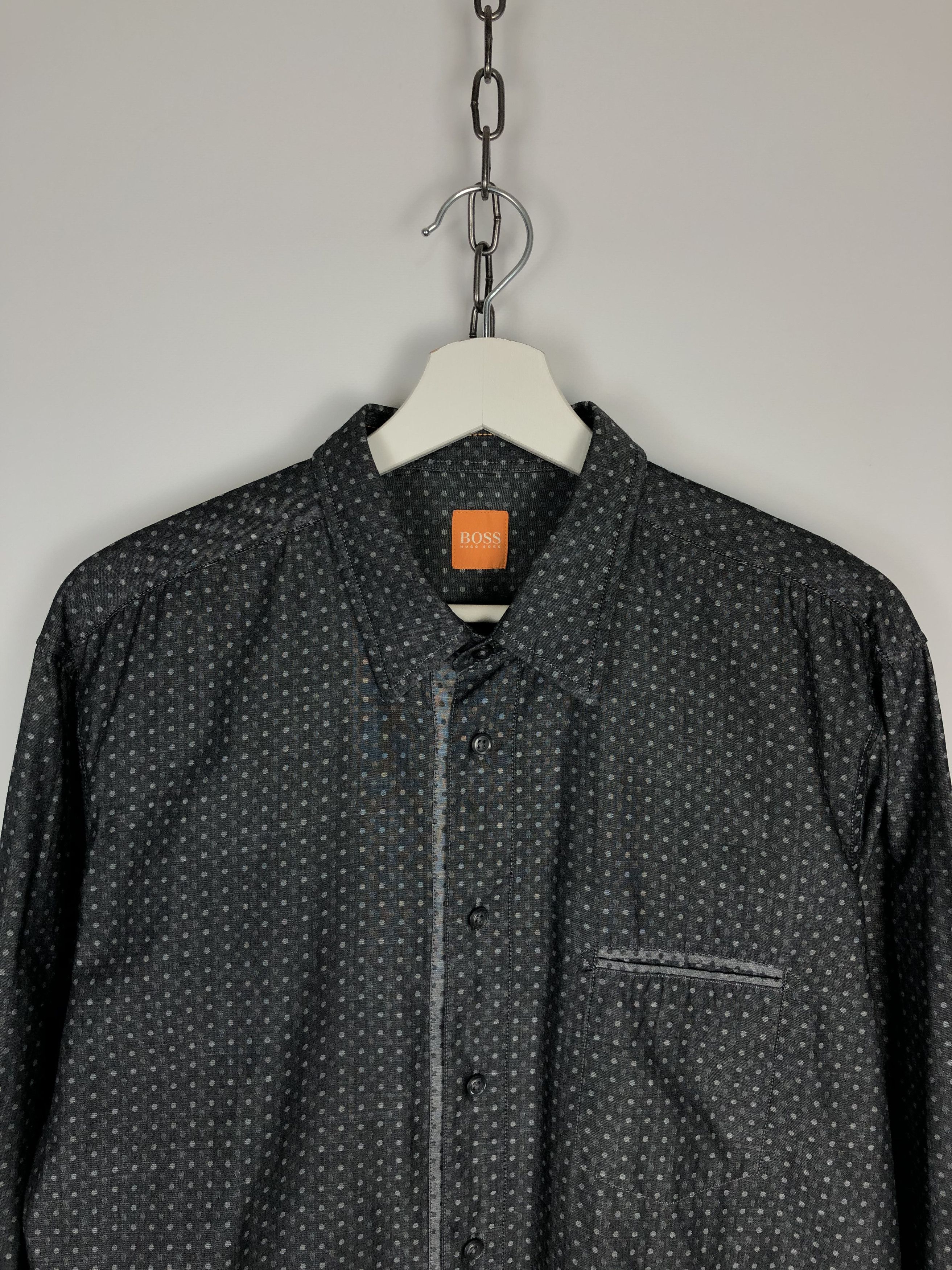 Hugo Hugo Boss Orange Shirt Gray size L Size US L / EU 52-54 / 3 - 2 Thumbnail
