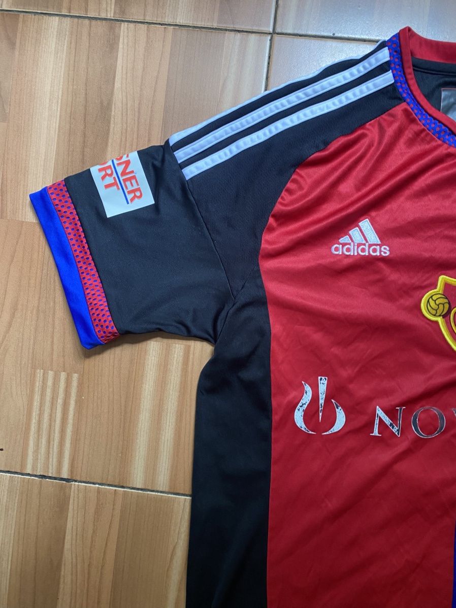 Adidas × Vintage Adidas FC Basel 2016/17 Home Football Shirt Soccer Jersey Size US M / EU 48-50 / 2 - 6 Thumbnail