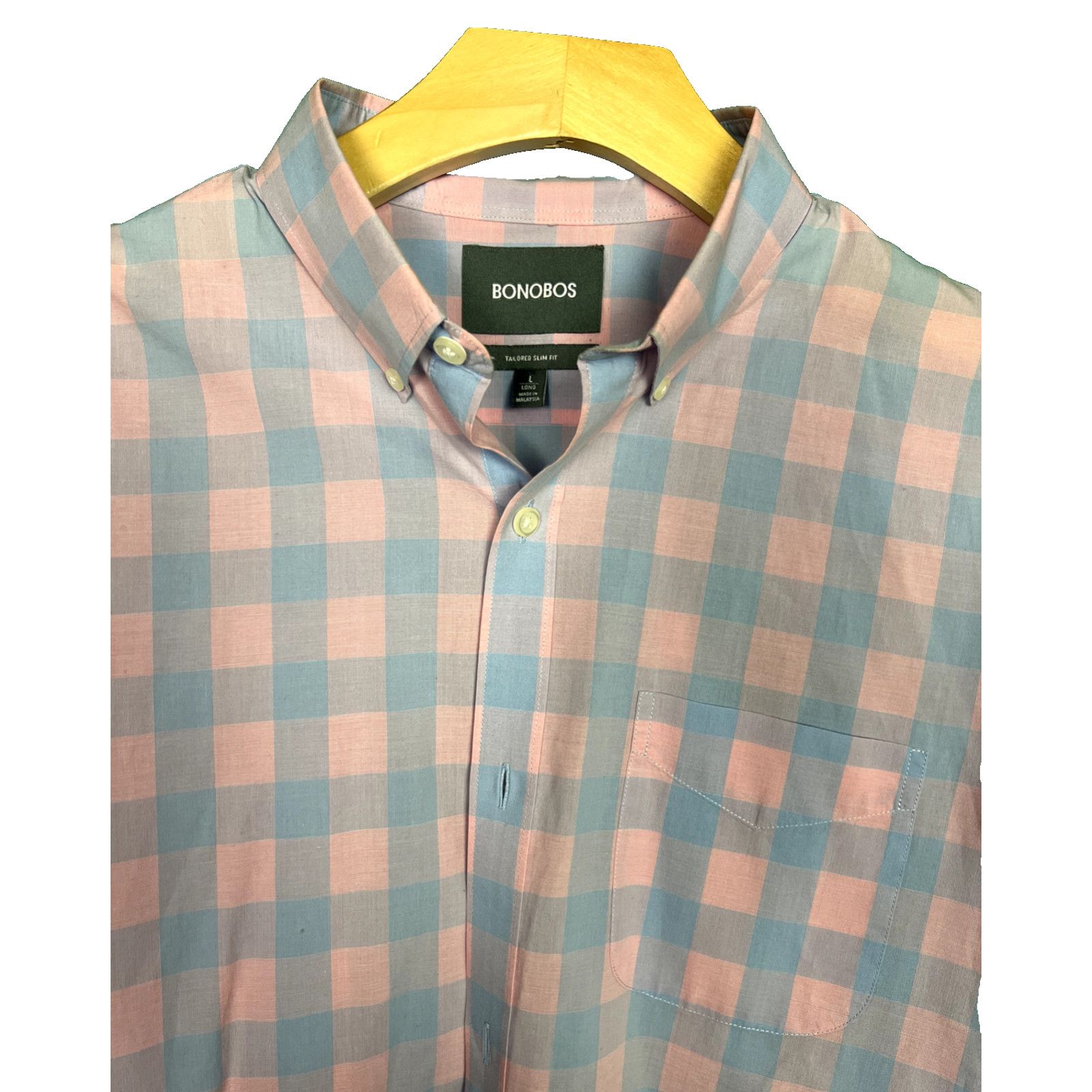 Bonobos Men's Bonobos Tailored Slim Fit Long Sleeve Sz L $98 retail Size US L / EU 52-54 / 3 - 3 Thumbnail
