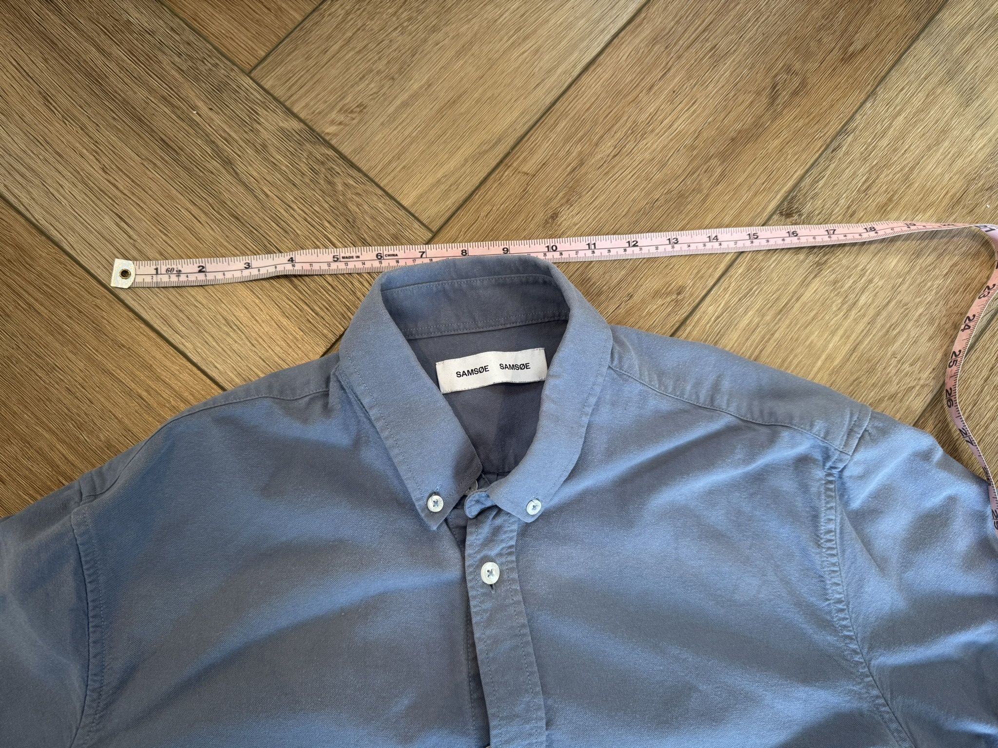Samsoe Samsoe Blue cotton shirt Size US M / EU 48-50 / 2 - 2 Thumbnail