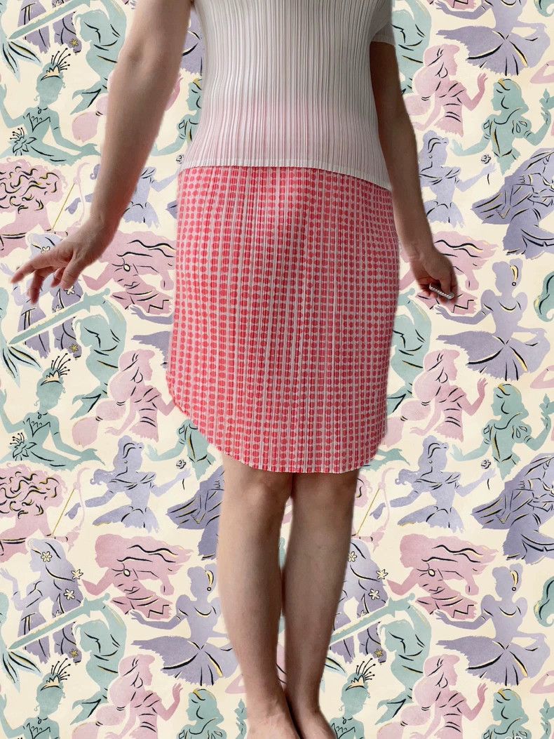 Other Issey Miyake size:3 Pink pleated skirt Size 30" / US 8 / IT 44 - 1 Thumbnail