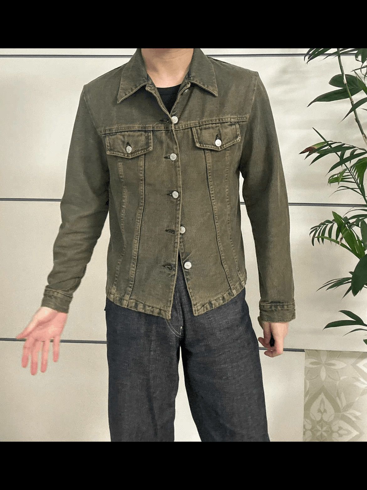 Helmut Lang Sz 46 Helmut Land Mud Wash Classic Denim Jacket Size US S / EU 44-46 / 1 - 6 Thumbnail