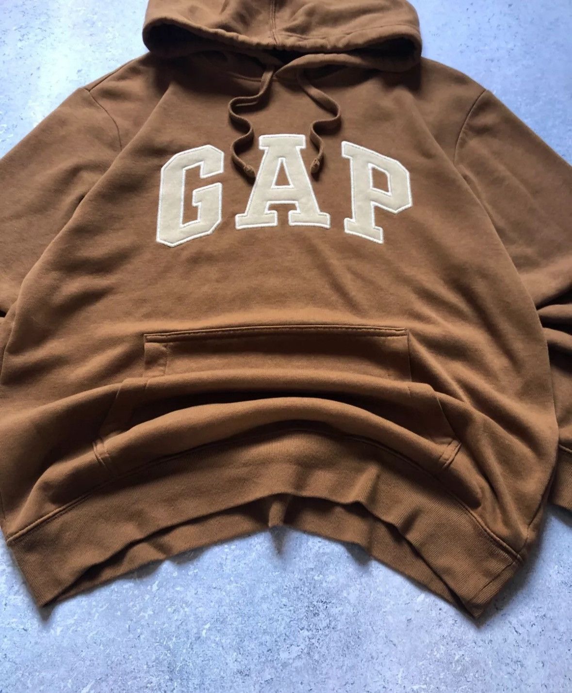 Gap Rare Vintage GAP Hooded Sweatshirt Brown Men’s Size M Size US M / EU 48-50 / 2 - 5 Thumbnail