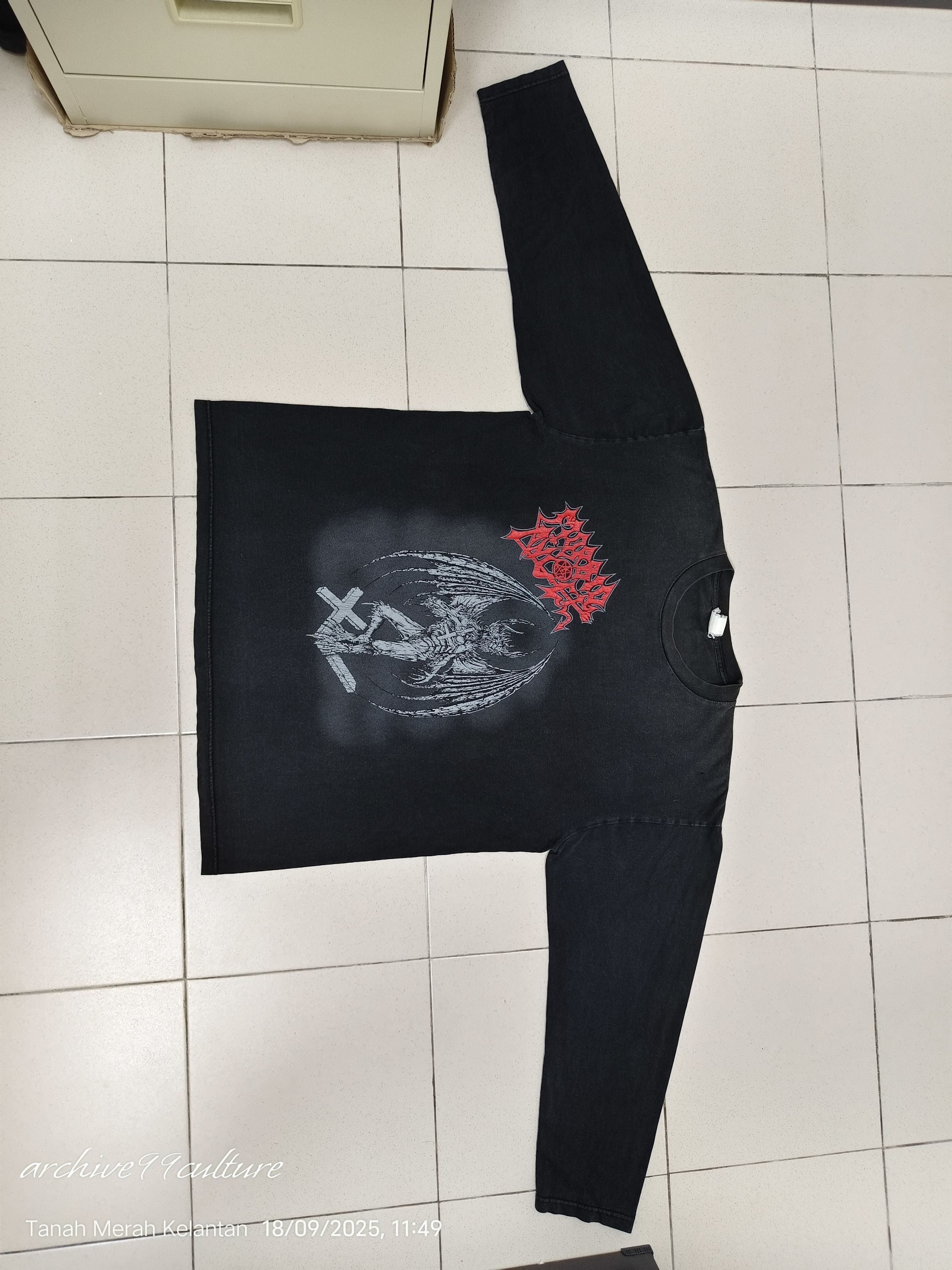 Band Tees Vintage Morbid Angel Gargoyle long sleeve t shirt 2004 Size US L / EU 52-54 / 3 - 5 Thumbnail