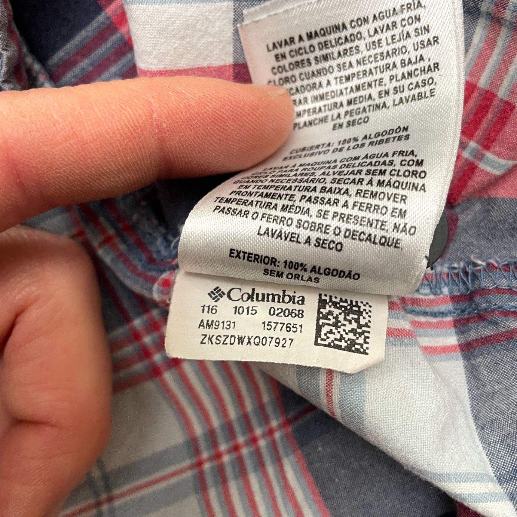 Vintage Columbia Button Down Shirt Mens Large Multi Plaid Short Sleeve Cotton Outdoor Size US L / EU 52-54 / 3 - 7 Thumbnail
