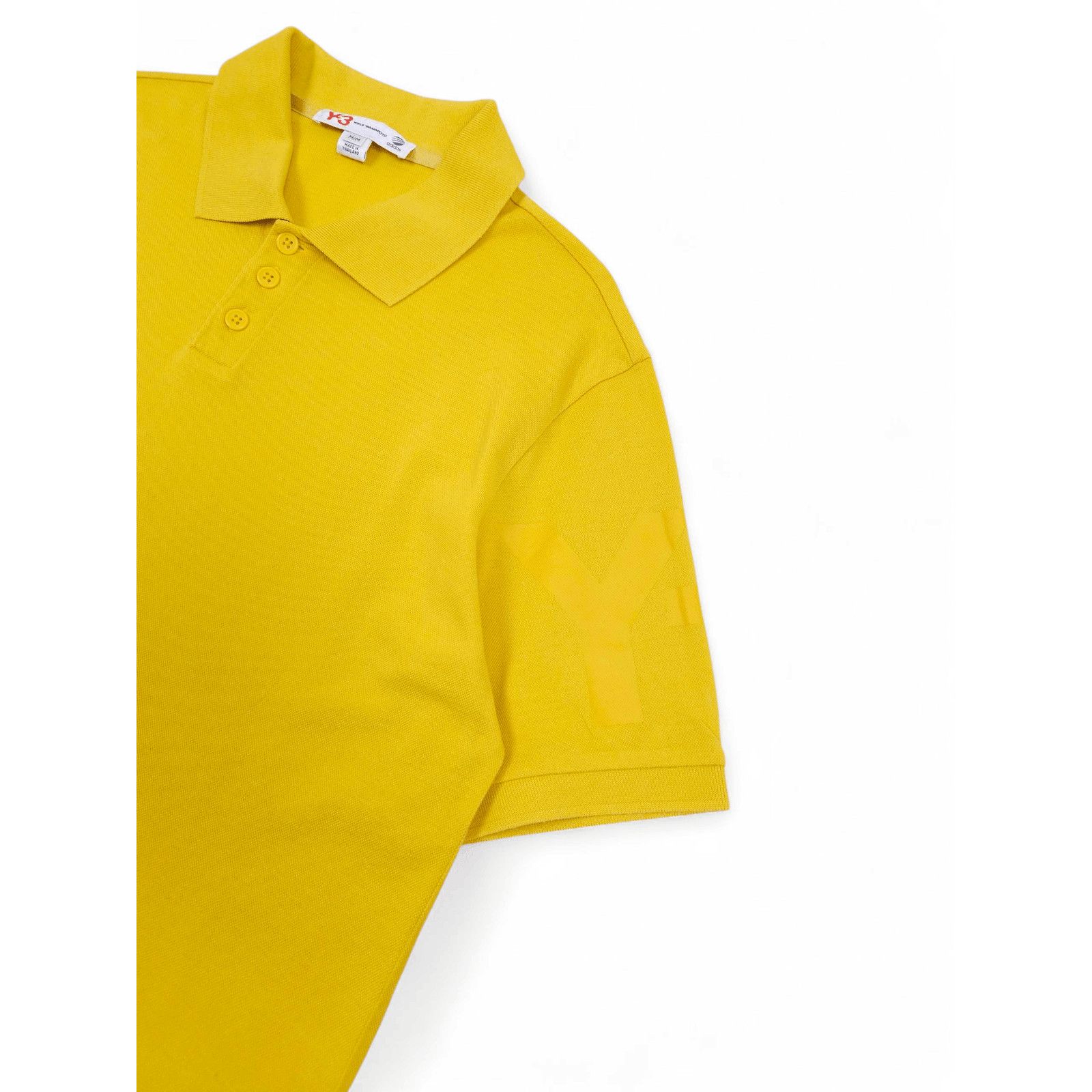 Yohji Yamamoto 💎 Vintage Y-3 x Adidas Yellow Polo Shirt T-shirt Tee Y2K Size US L / EU 52-54 / 3 - 3 Thumbnail