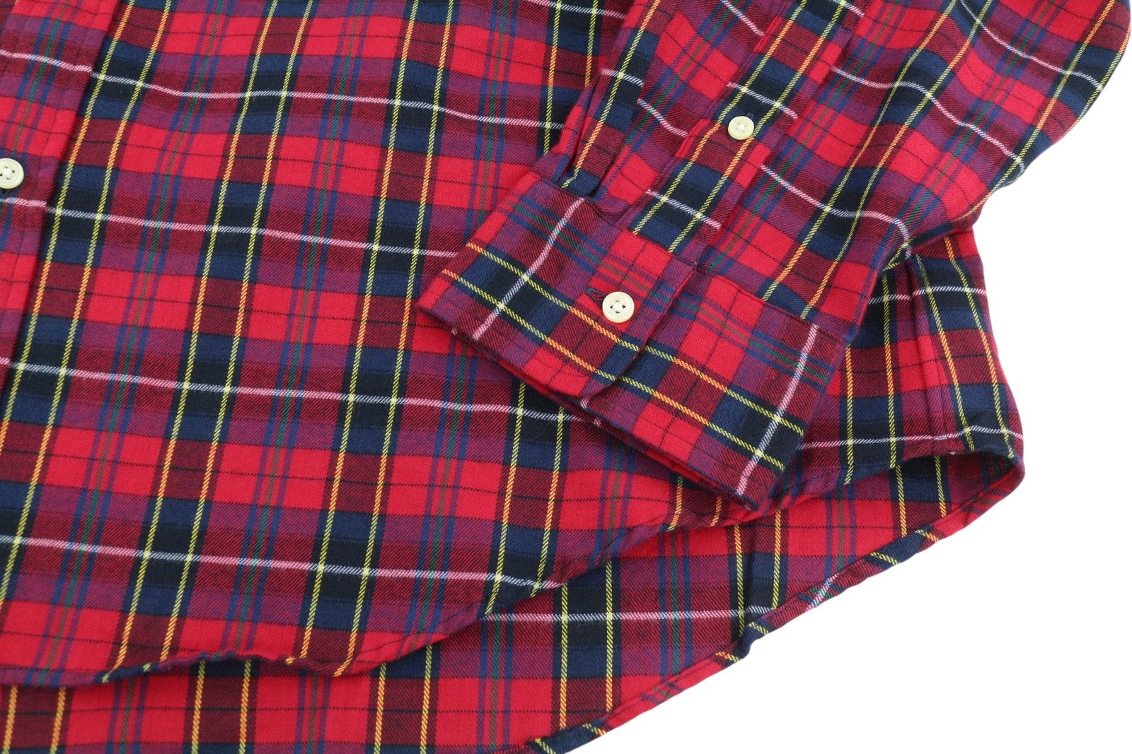 Ralph Lauren 2XL Red Plaid Flannel Custom Fit Button-Up Logo Shirt 87032 Size US XXL / EU 58 / 5 - 5 Thumbnail