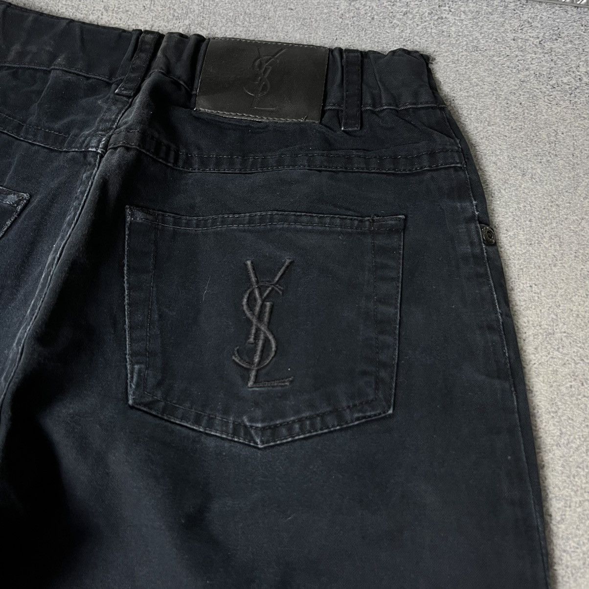 Yves Saint Laurent Vintage Yves Saint Laurent Pants Big Logo YSL Denim Jeans Size US 26 / EU 42 - 6 Thumbnail