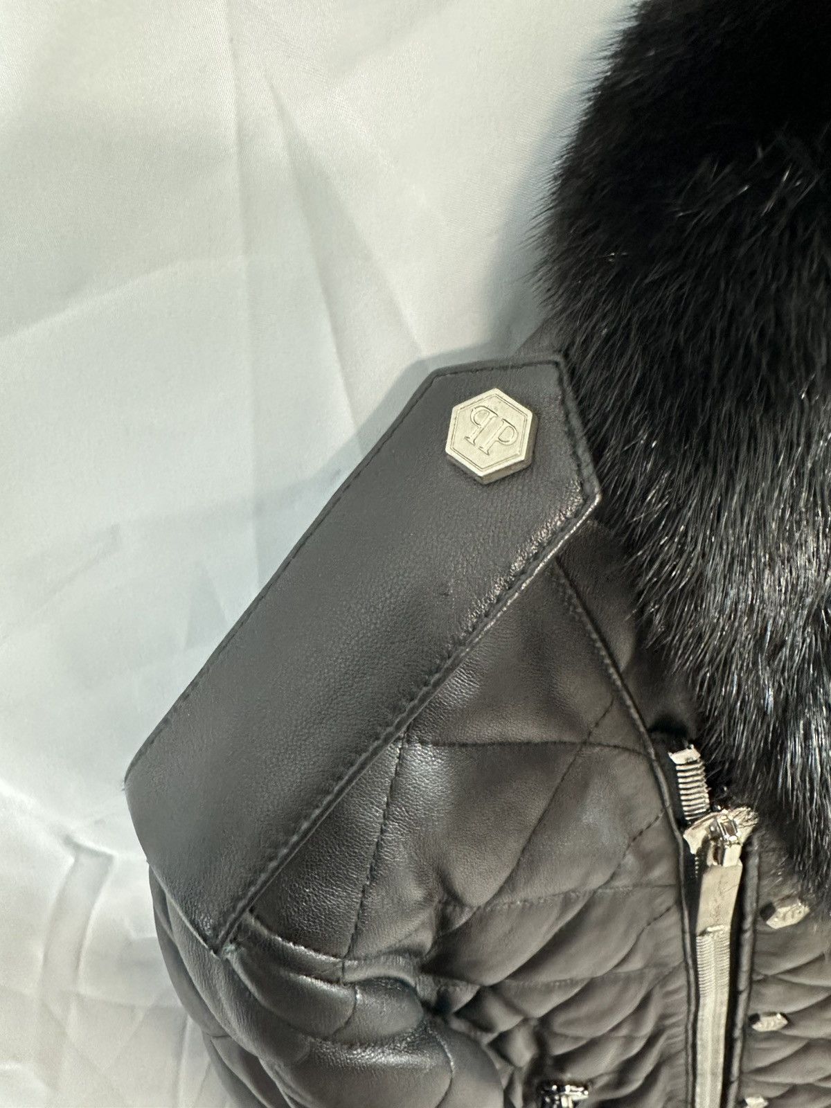 Philipp Plein Philipp Plein Leather Jacket Quilted Size US L / EU 52-54 / 3 - 13 Thumbnail