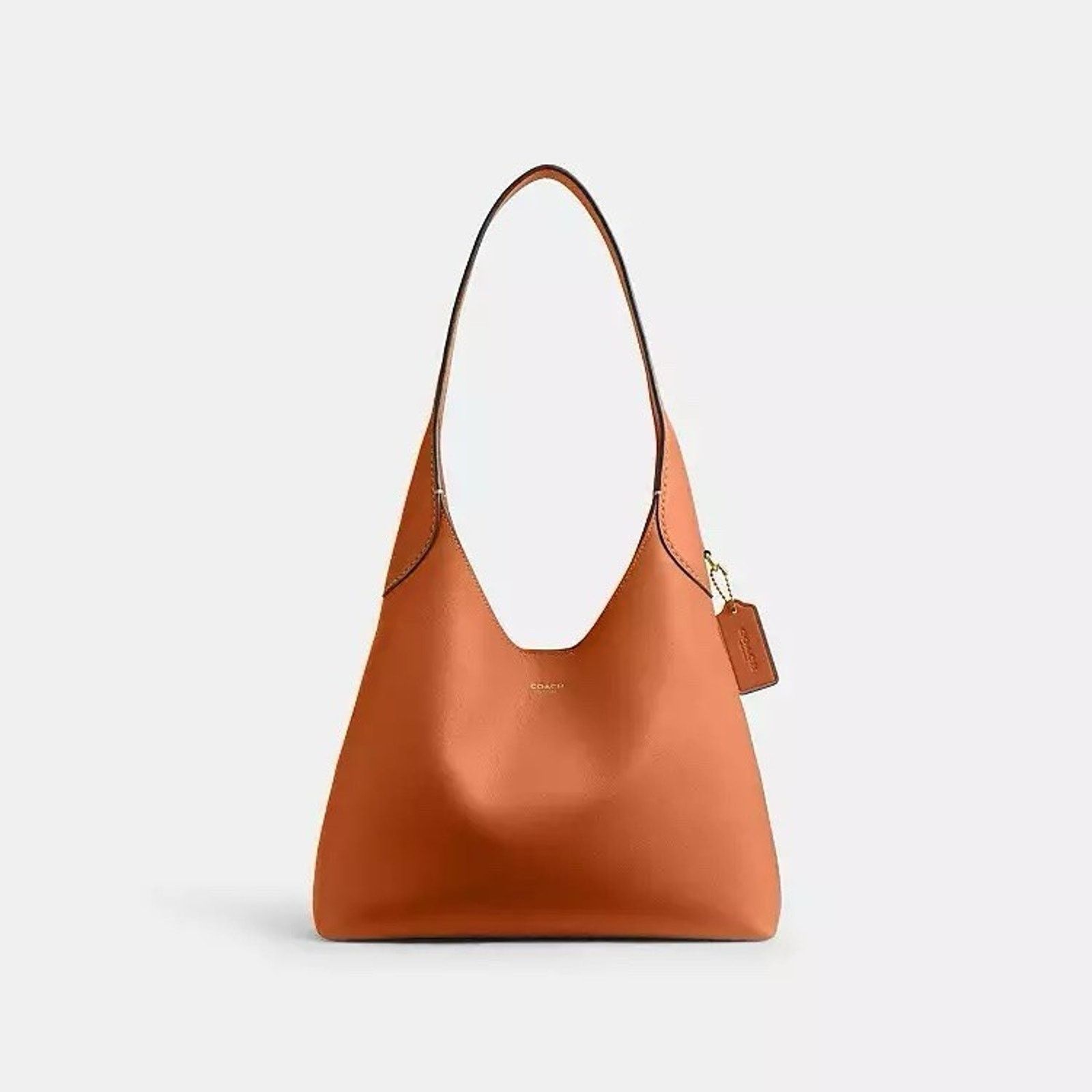 Coach NWT COACH Brooklyn Shoulder Bag 28 LEATHER CU068 Toffee Size ONE SIZE - 7 Thumbnail