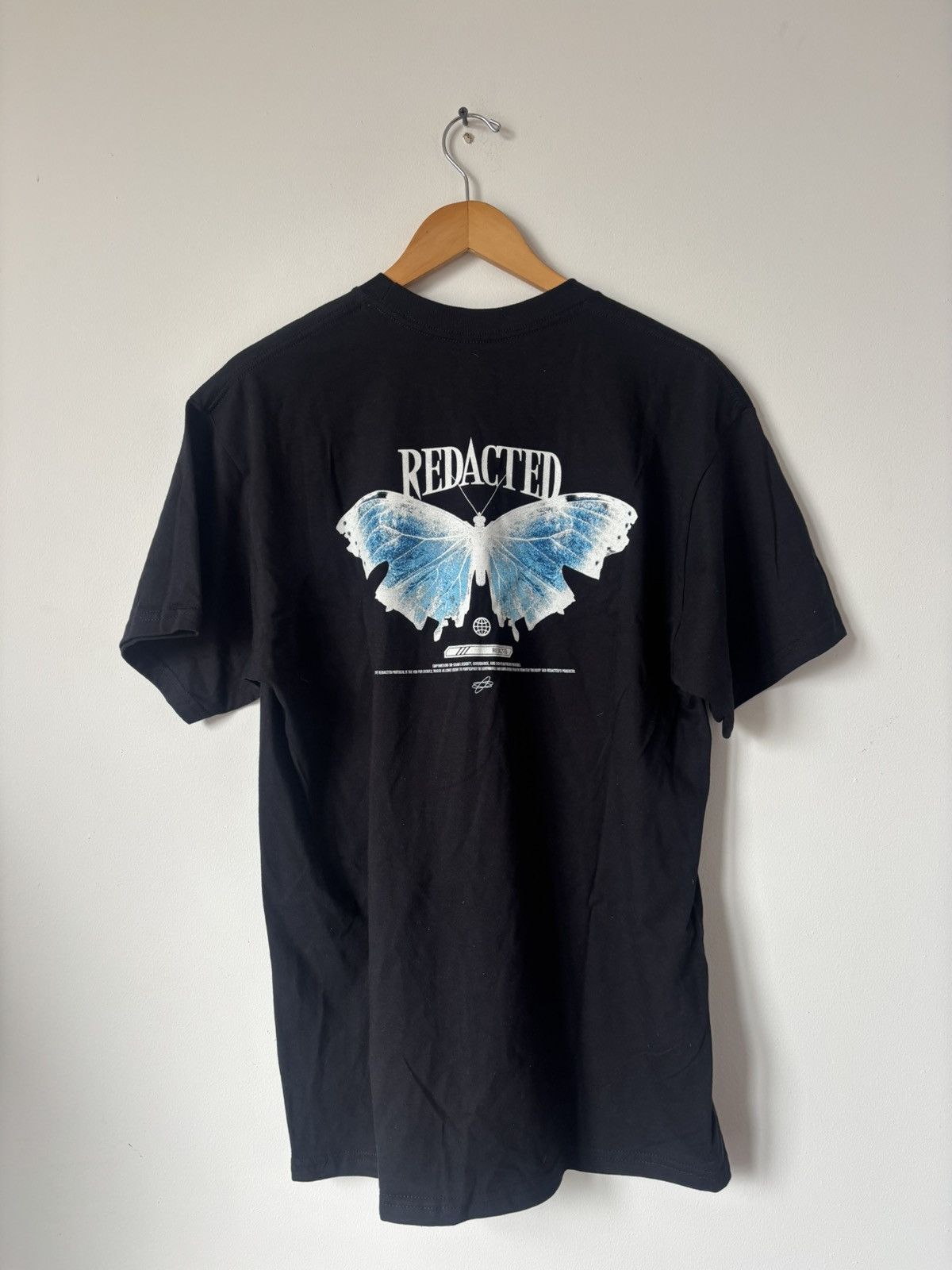 Other Redacted butterfly tee Black Large L Size US L / EU 52-54 / 3 - 2 Thumbnail