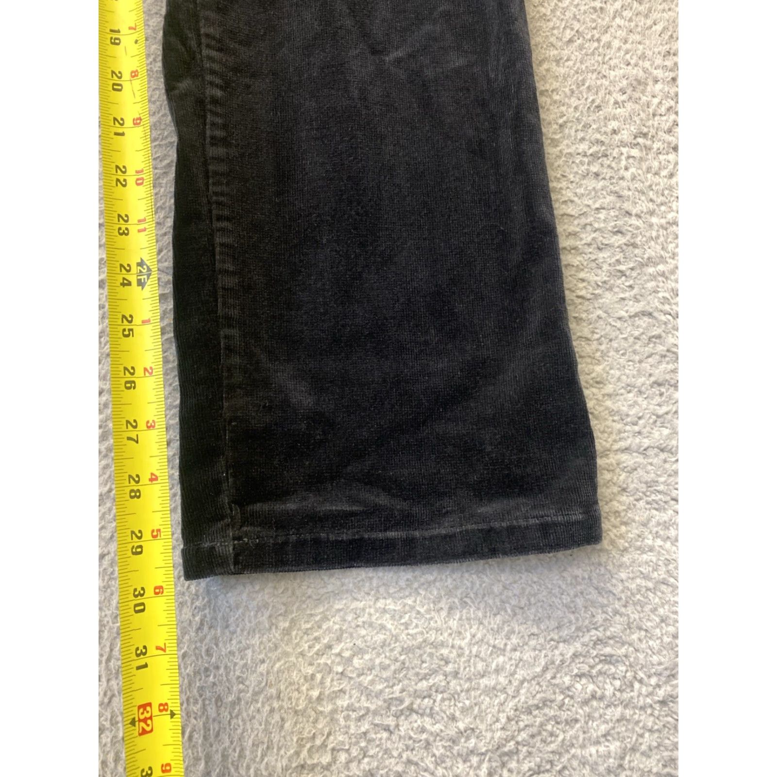 Vintage Woolrich Pants Womens 10 30 Black Velvet Dress Straight Leg Casual Bohemian 90s Size 32" / US 10 / IT 46 - 6 Thumbnail