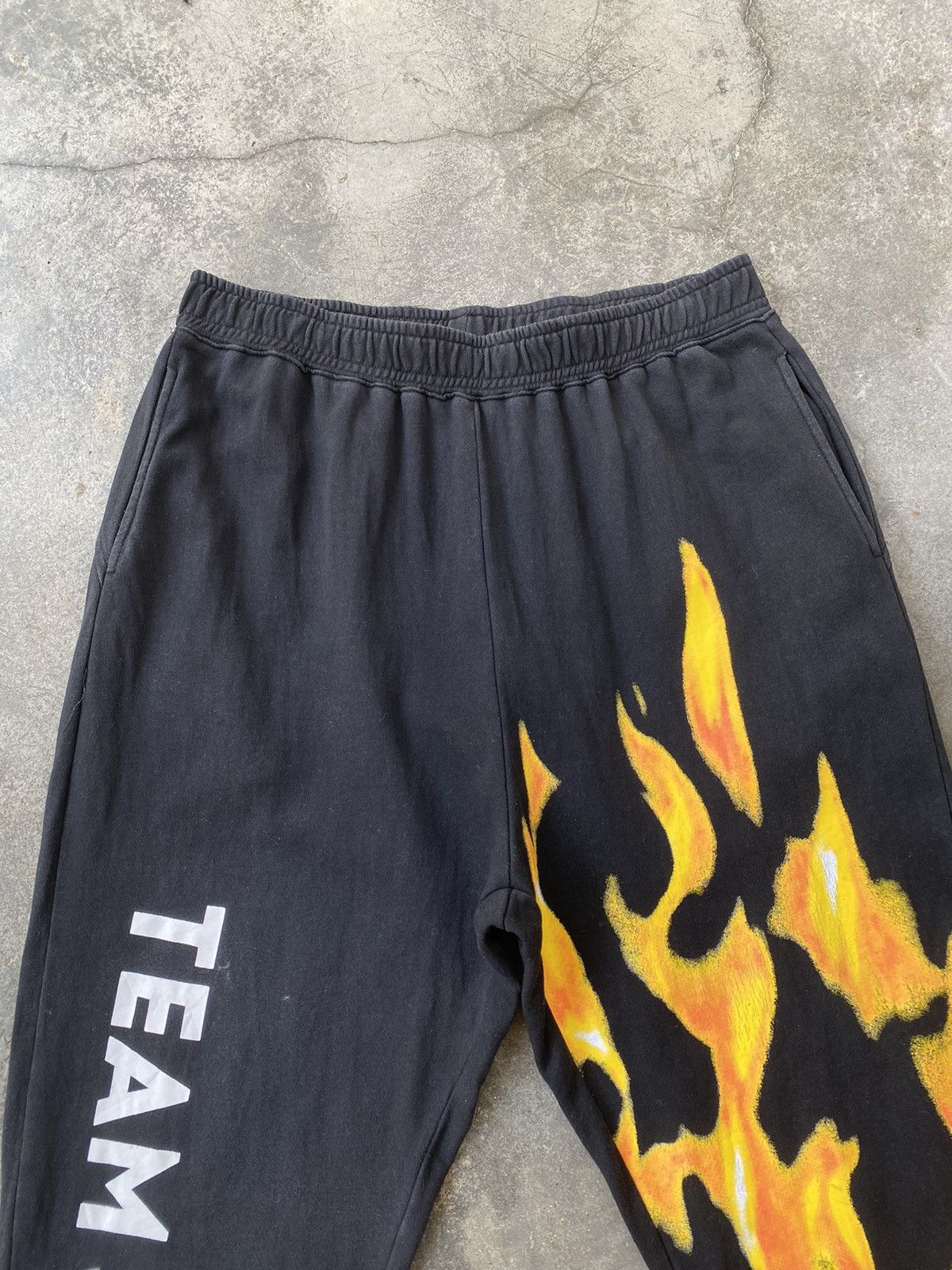 Vintage Vintage Team Satan 666 Flame Jogger Pants Size US 32 / EU 48 - 5 Thumbnail