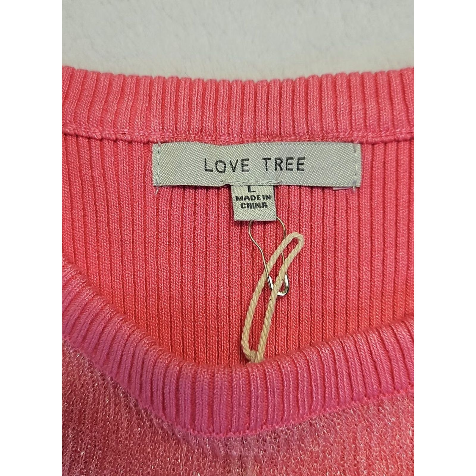 Vintage Love Tree Ribbed Knit Tank Top Lot 2 NWT Blue Pink Sleeveless Pullover Viscose Blend Women's Tank Top L Size L / US 10 / IT 46 - 4 Thumbnail
