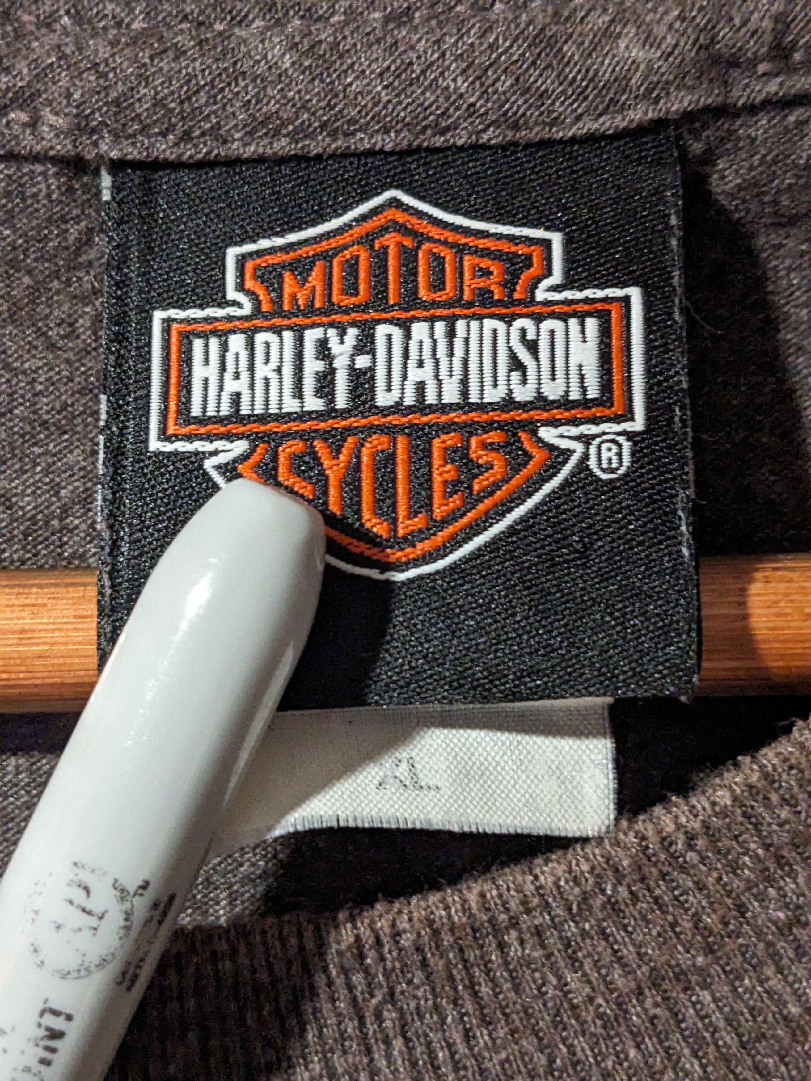 Harley Davidson Vintage 2007 Harley Davidson Motorcycle Ox Head T-Shirt Size US XL / EU 56 / 4 - 3 Thumbnail