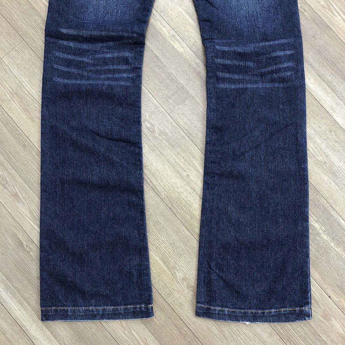 Evisu × Japanese Brand × Vintage 2000s Evisu Donna Pink Logo Faded Blue Jeans Pants Size 29" - 7 Thumbnail