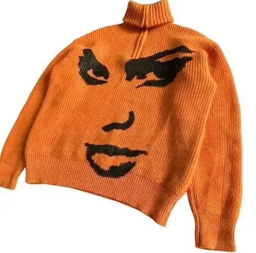Other Vintage Print Portrait Oversized Turtleneck sweater Size US XL / EU 56 / 4 - 2 Thumbnail