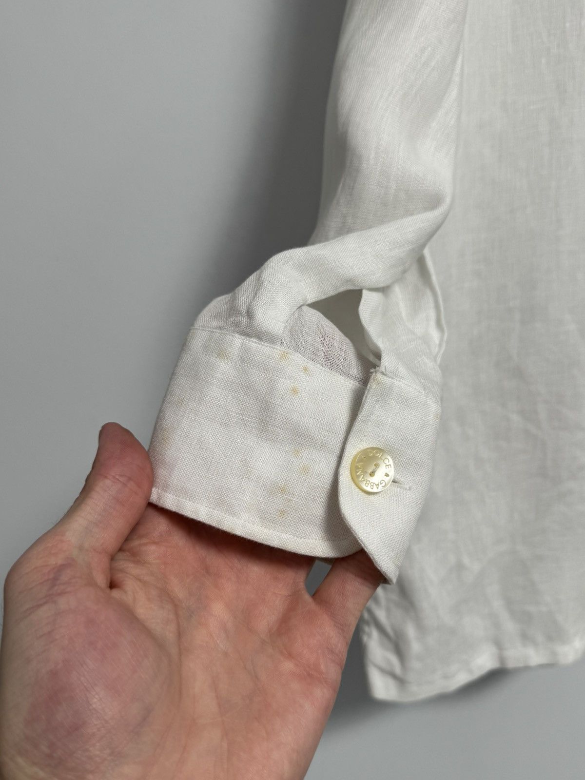 Dolce & Gabbana Dolce&Gabbana Button Up Shirt Luxury Lino Size 43/17 Size US XL / EU 56 / 4 - 7 Thumbnail