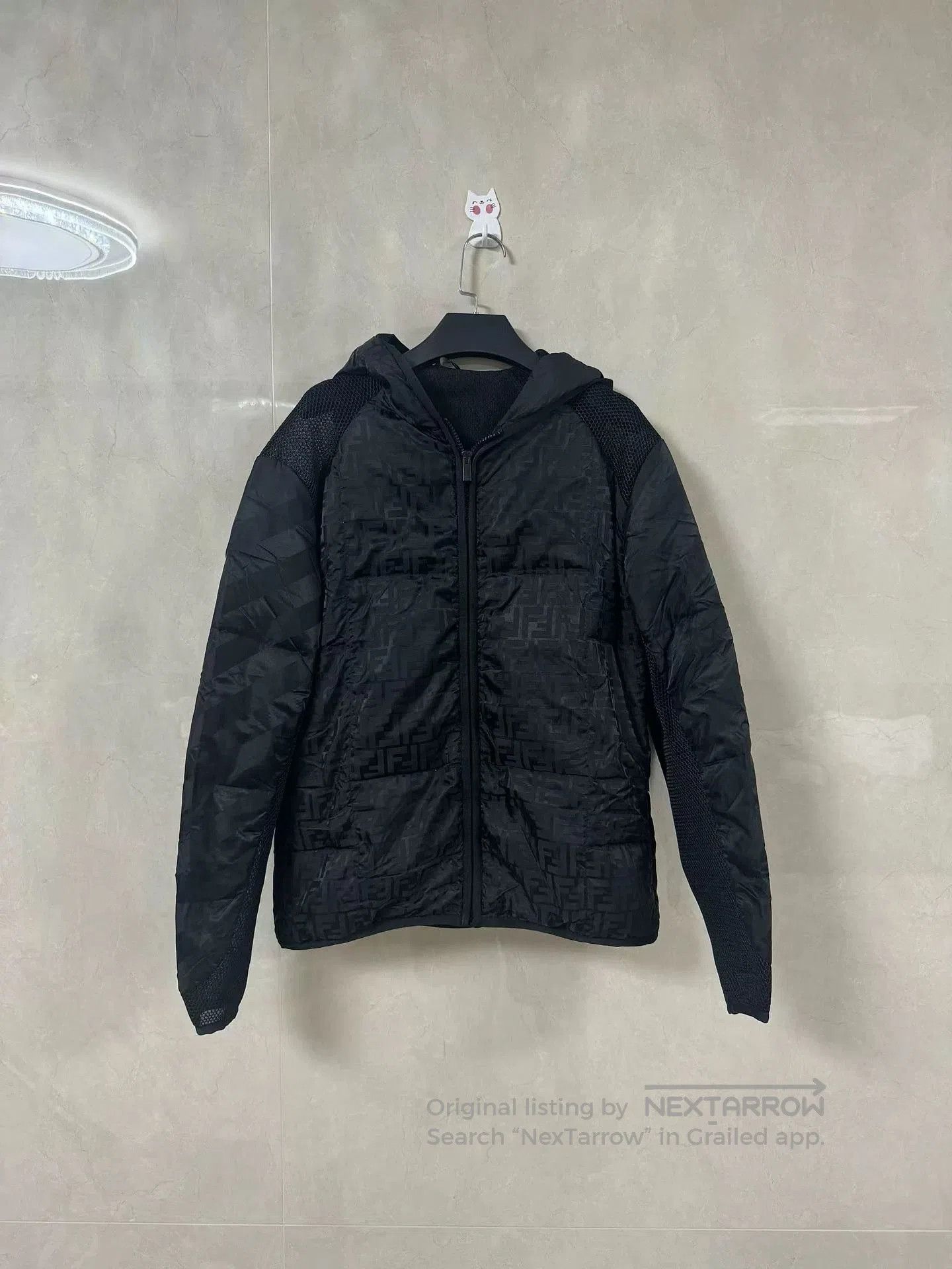 Fendi fendi black patchwork down jacket. Size US XL / EU 56 / 4 - 1 Thumbnail