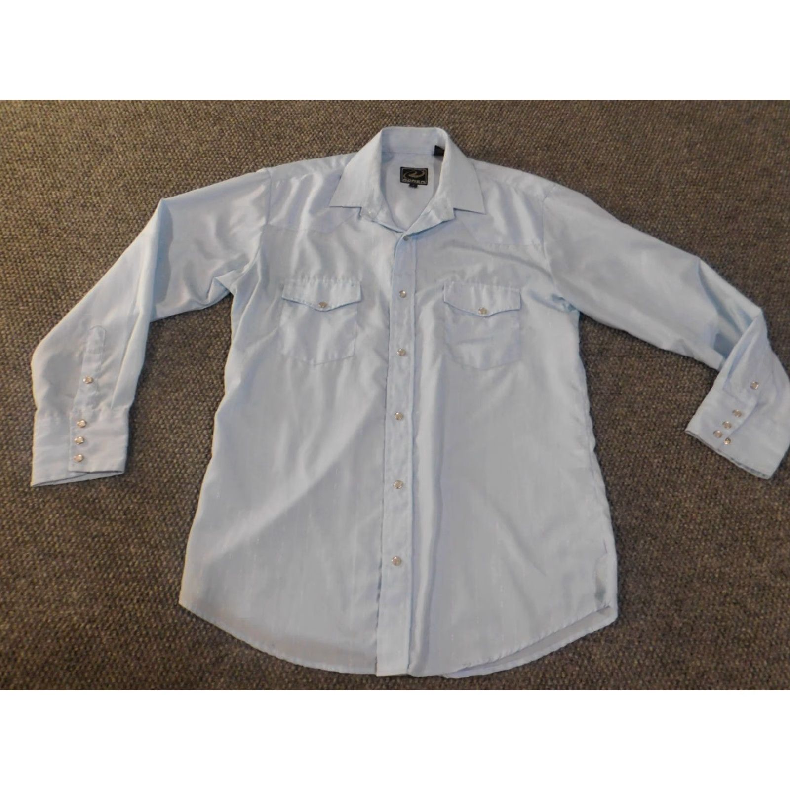 Roper Roper Mens Medium Pearl Snap Blue Western Shirt Button-Up Long Sleeve Cowboys Rodeo Plaid Cotton Size US M / EU 48-50 / 2 - 4 Thumbnail