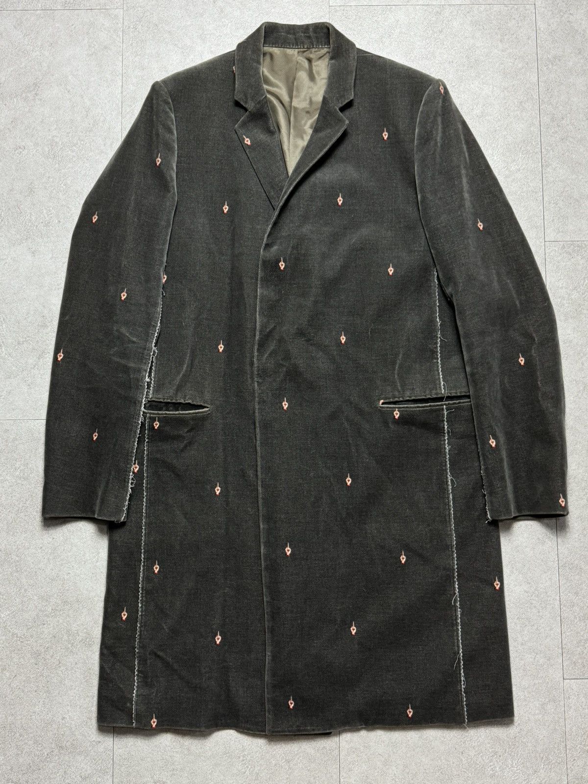 Undercover Undercover Middle Finger Fuck D.Breasted Velvet Coat Size US M / EU 48-50 / 2 - 1 Thumbnail