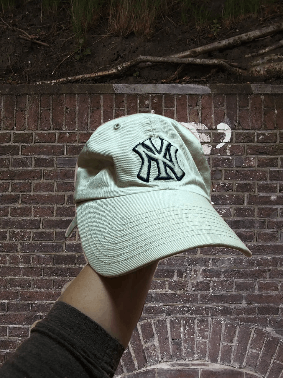 New York Yankees white Cap Y2K New York Yankees Hats Vintage streetwear Size ONE SIZE - 1 Thumbnail