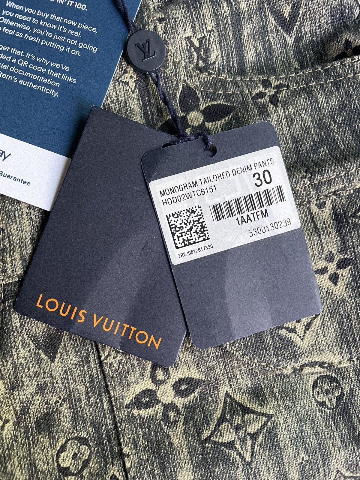 Louis Vuitton Louis Vuitton Monogram Denim Tailored Pants Size US 30 / EU 46 - 19 Thumbnail