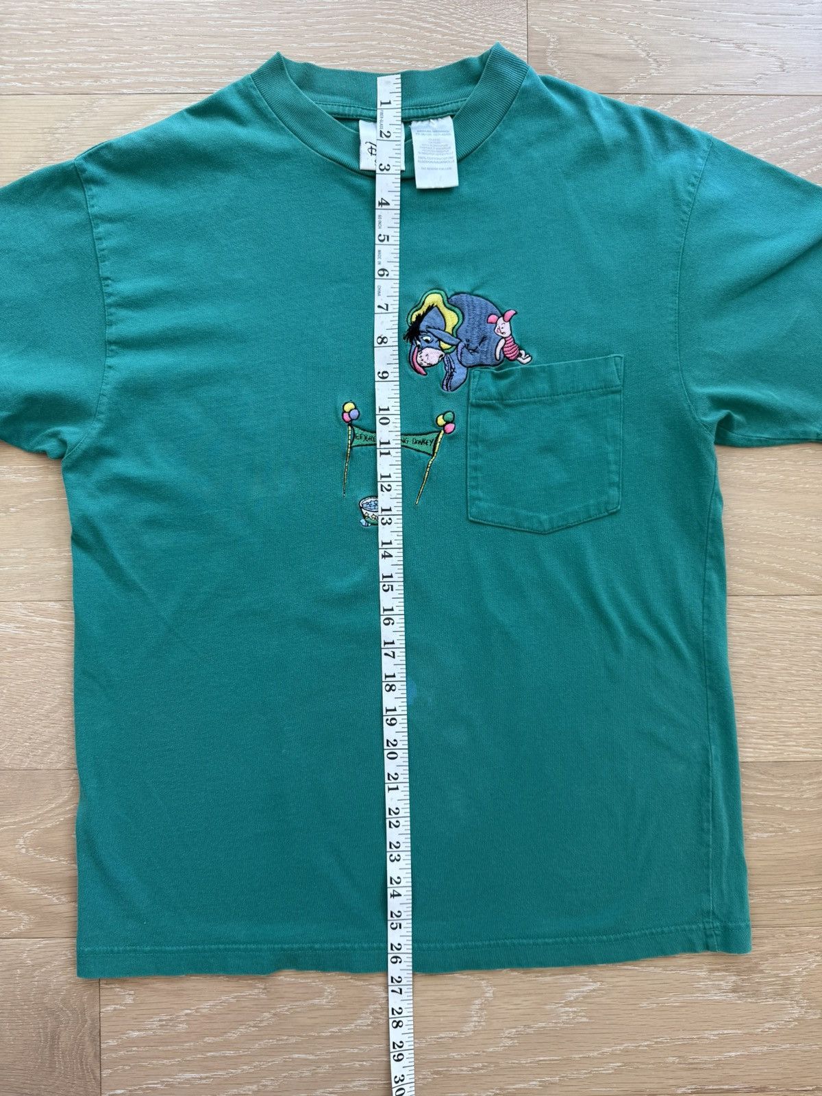 Disney Rare Vintage 90s Disney Eeyore Piglet Pooh pocket shirt Size US M / EU 48-50 / 2 - 7 Thumbnail