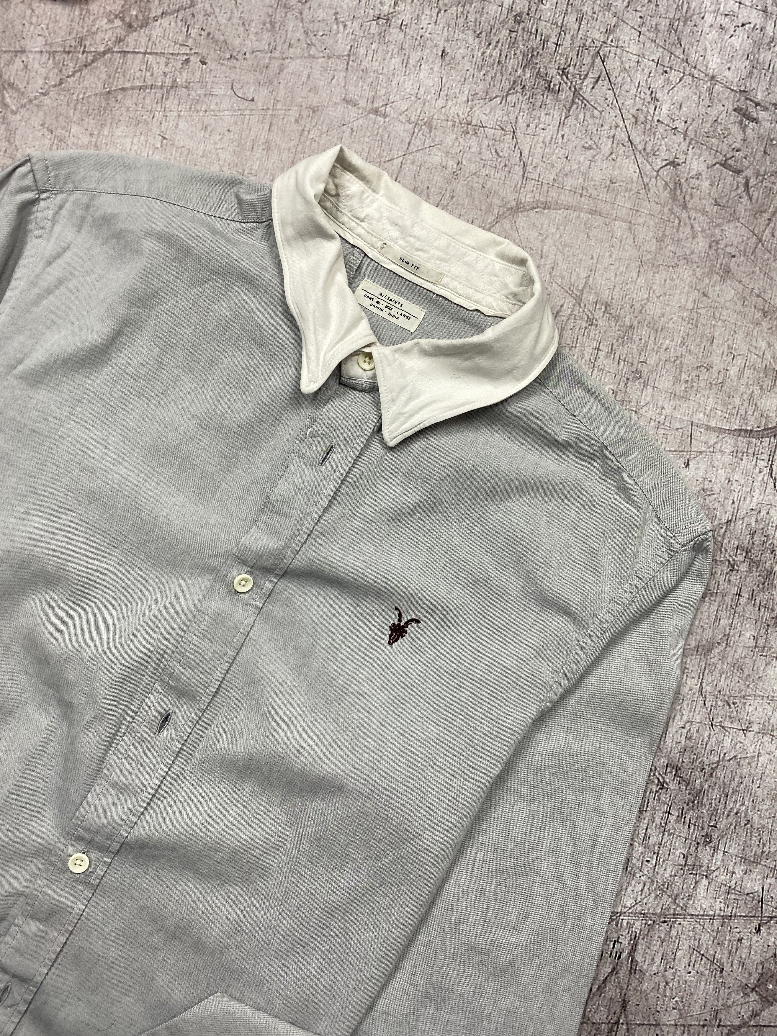 Allsaints Allsaints Vintage Mens Danzig Long Sleeve Shirt Size US L / EU 52-54 / 3 - 2 Thumbnail
