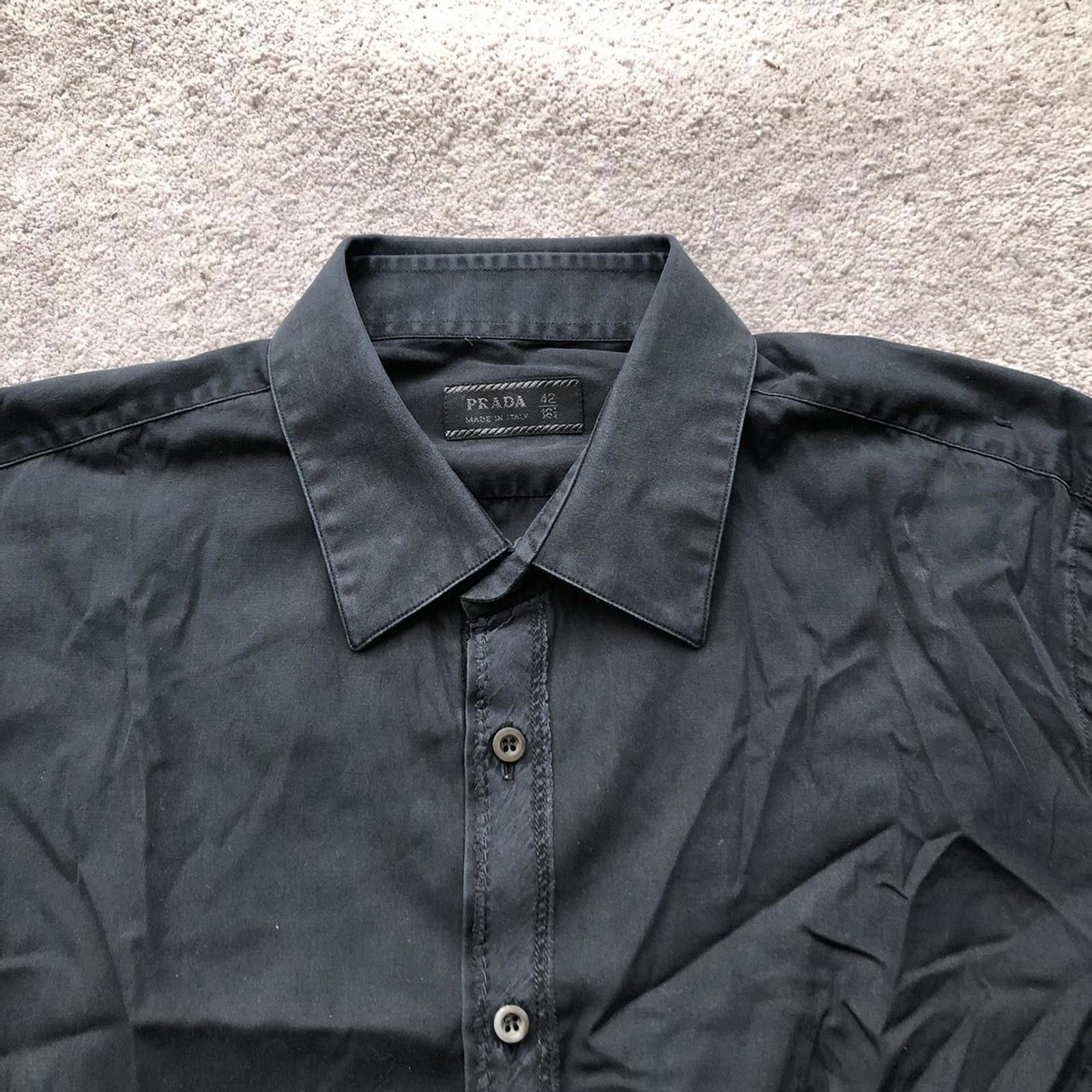 Prada Prada Pronounced Stitching Button Up Shirt Size US L / EU 52-54 / 3 - 3 Thumbnail