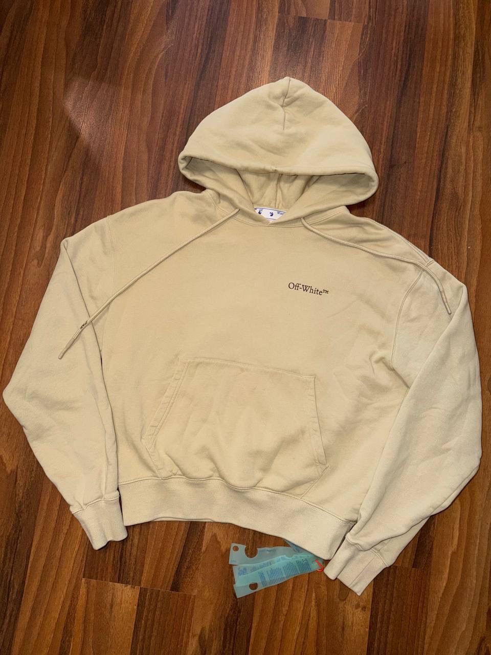 Off-White OFF WHITE BEIGE CARAVAGGIO HOODIE Size US S / EU 44-46 / 1 - 1 Thumbnail