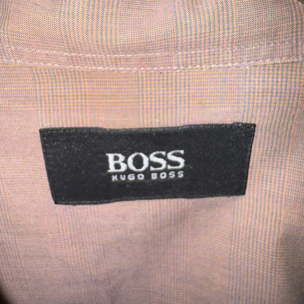 Hugo Boss 90s Hugo Boss Brown Glencheck Button Down Sport Shirt Size L Size US L / EU 52-54 / 3 - 2 Thumbnail