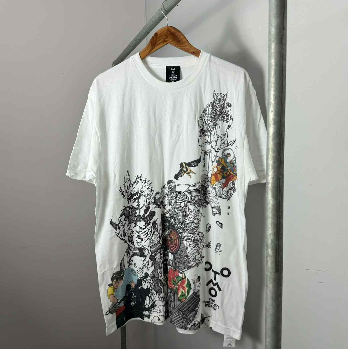 Image of Akira Cel Art Exhibition Tshirt in White, Men's (Size XL)