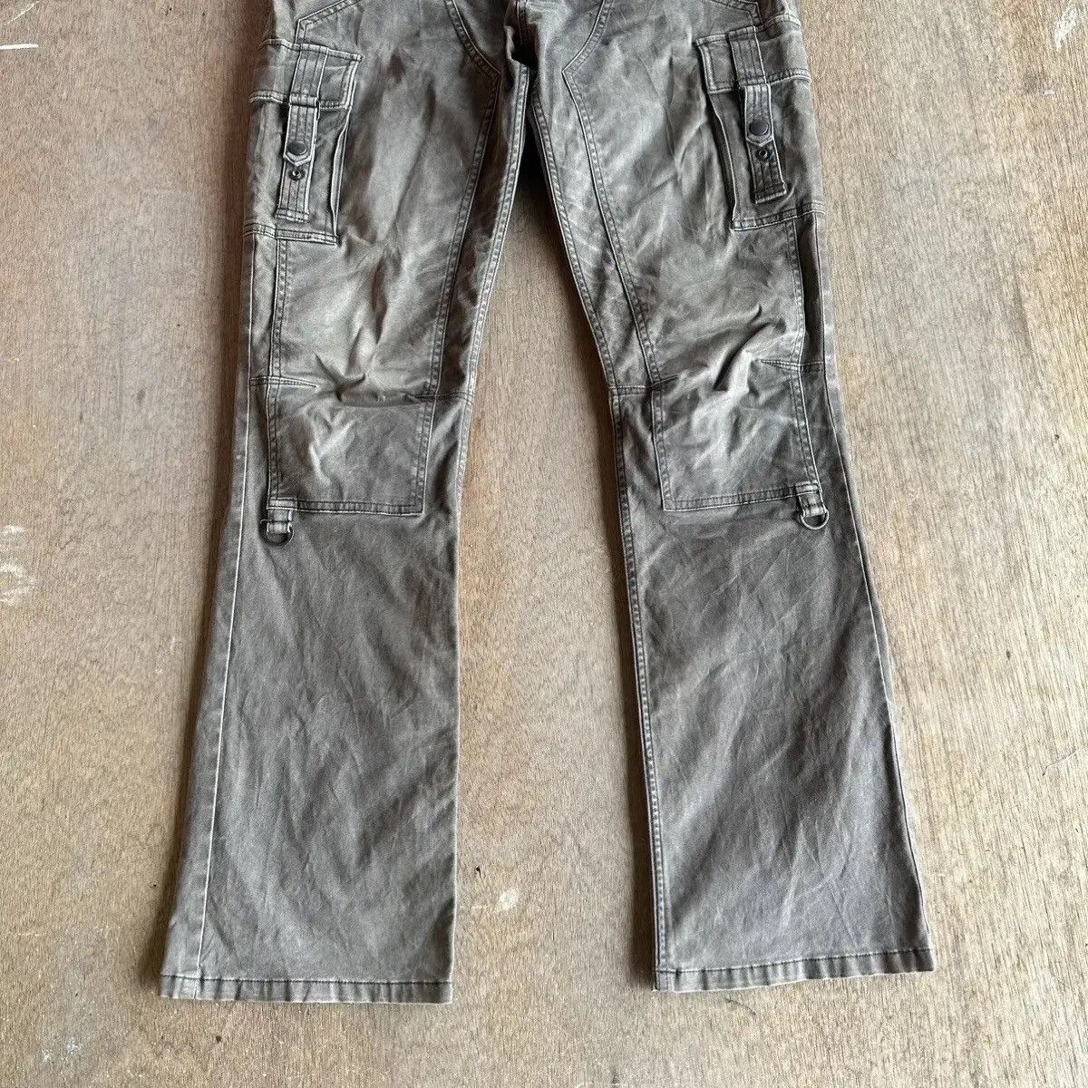 Selected Homme FLARES/BOOTCUT VTG DOUBLE KNEE RARE BONDAGE PUNK JAPAN PANTS Size US 33 - 5 Thumbnail