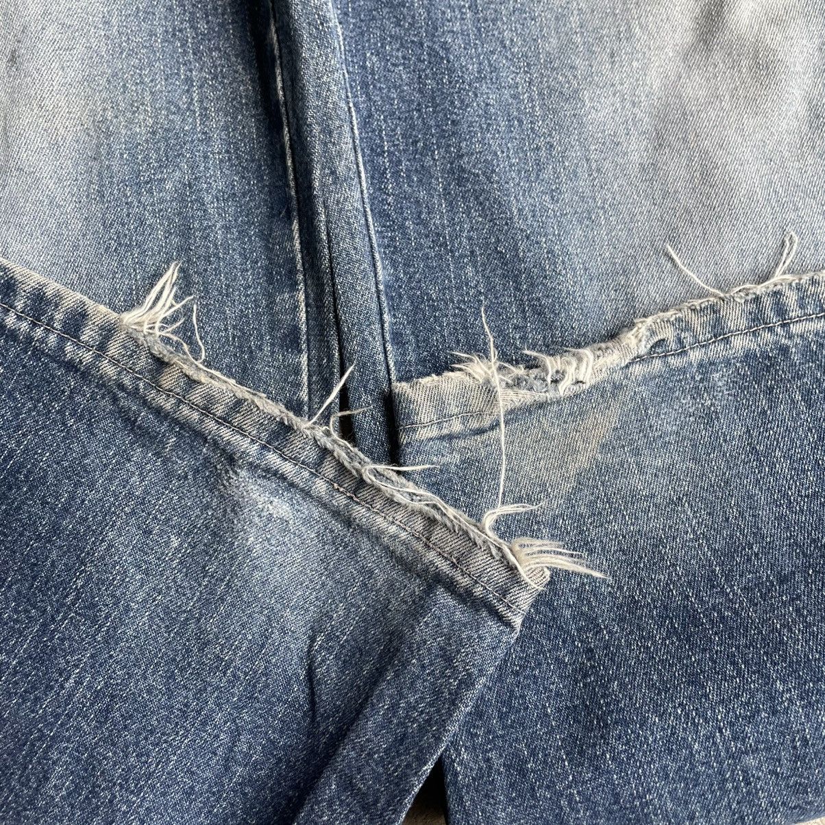 Japanese Brand 🔥American Blu Jeans Distress Baggy Bushpants Denim Size US 37 - 7 Thumbnail
