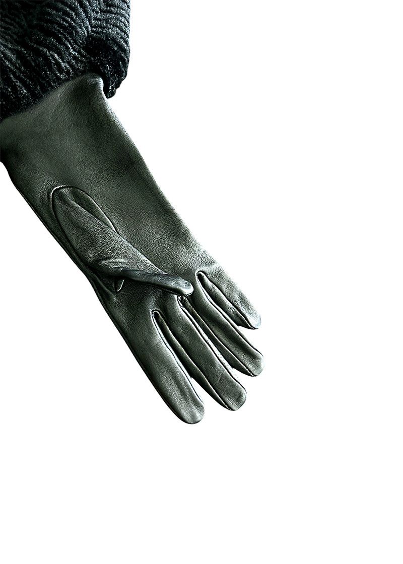 Burberry Burberry Black Chenille Puffy Sleeve Gloves (US Size 7) Size ONE SIZE - 3 Thumbnail