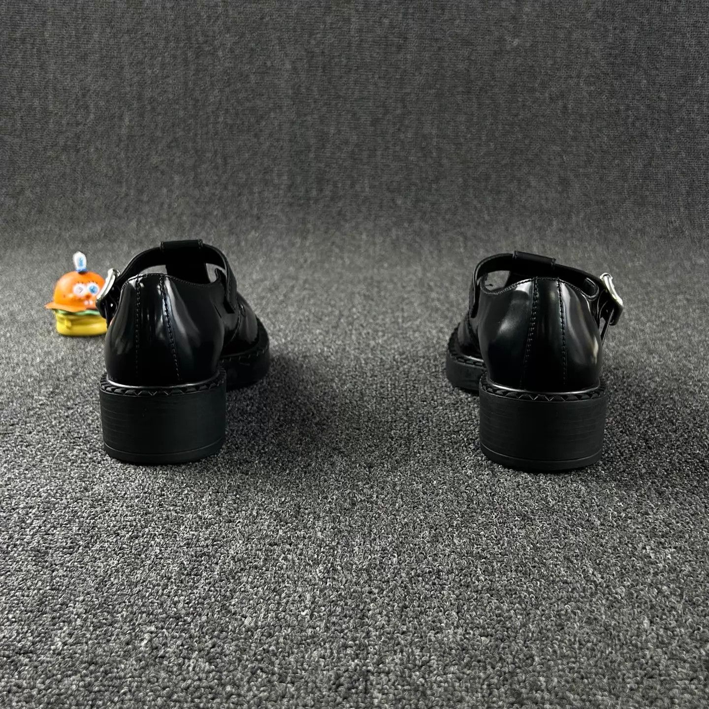 Prada Prada Black Loafer 36.5 HB6254 metal buckle Size US 6 / IT 36 - 5 Thumbnail