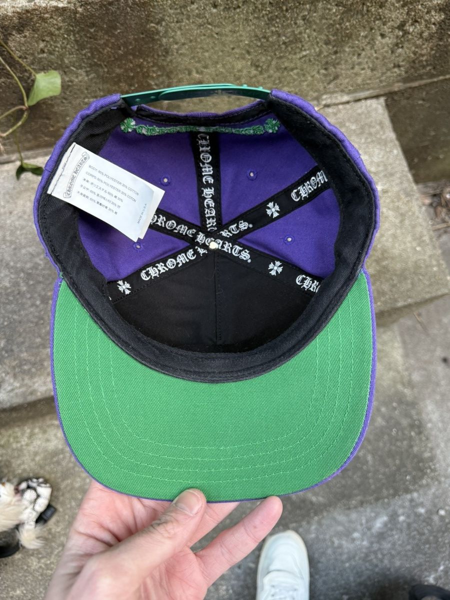 Chrome Hearts Chrome Hearts CH Purple Trucker Hat Size ONE SIZE - 4 Thumbnail