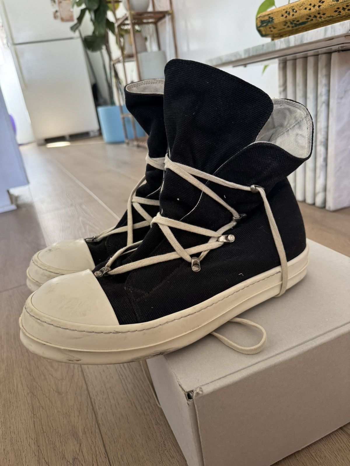 Rick Owens Hexagram ramones Size US 12 / EU 45 - 1 Thumbnail