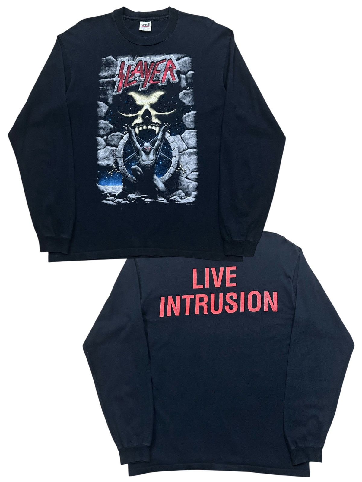 Band Tees 1996 Slayer Live Intrusion Band Tshirt Rock Band Size US L / EU 52-54 / 3 - 1 Thumbnail