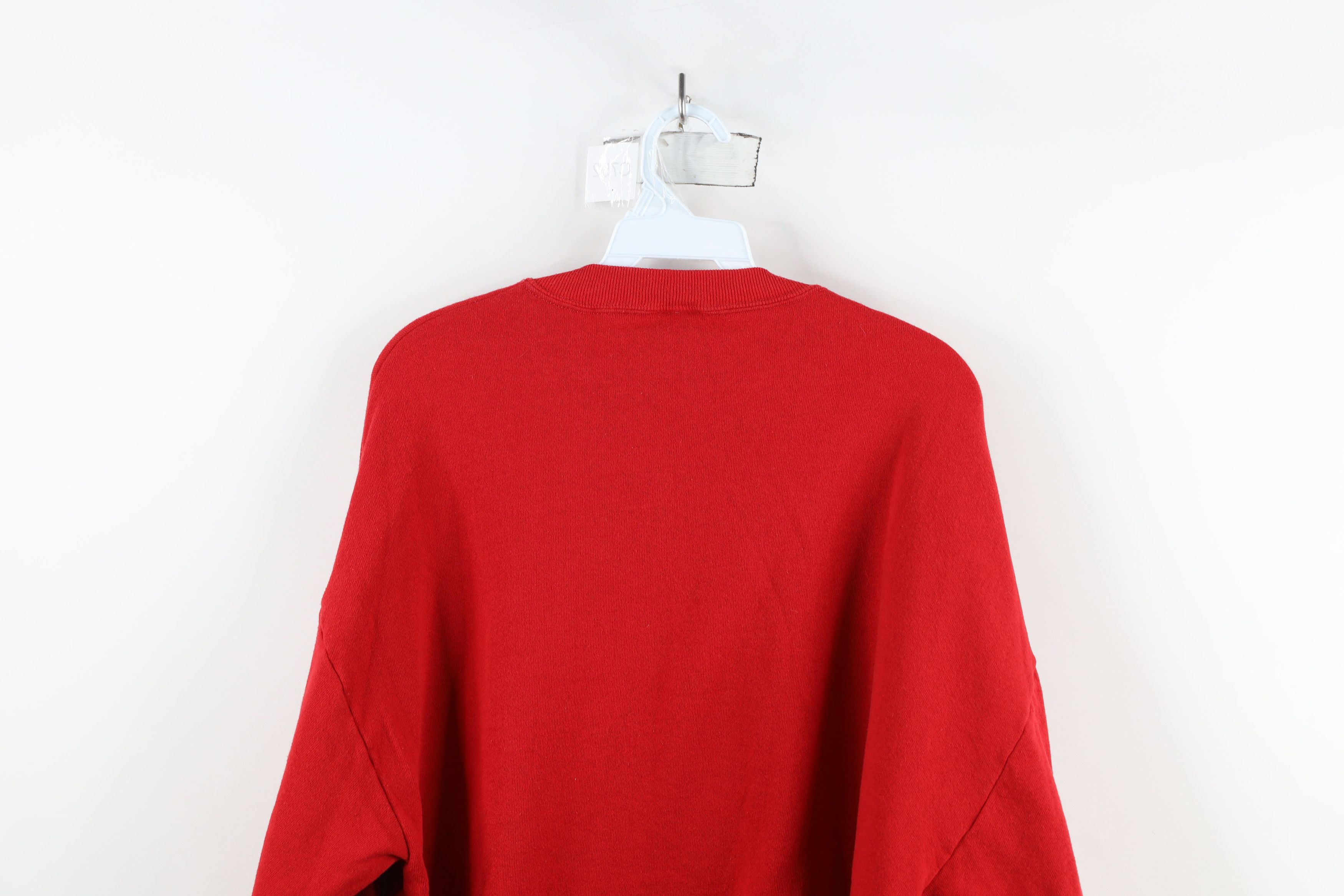 Vintage Vintage 90s Streetwear Tree Crewneck Sweatshirt Red USA Size XL / US 12-14 / IT 48-50 - 13 Thumbnail
