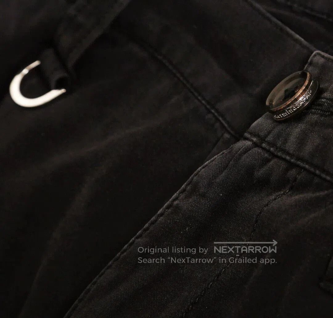 Mastermind Japan Black Denim Cargo Pants with Distressed Details. Size US 34 / EU 50 - 6 Thumbnail