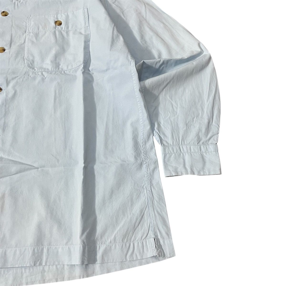 Issey Miyake 90s Archive Cotton Label Issey Miyake Basic Blue Sky Shirt Size US XL / EU 56 / 4 - 3 Thumbnail