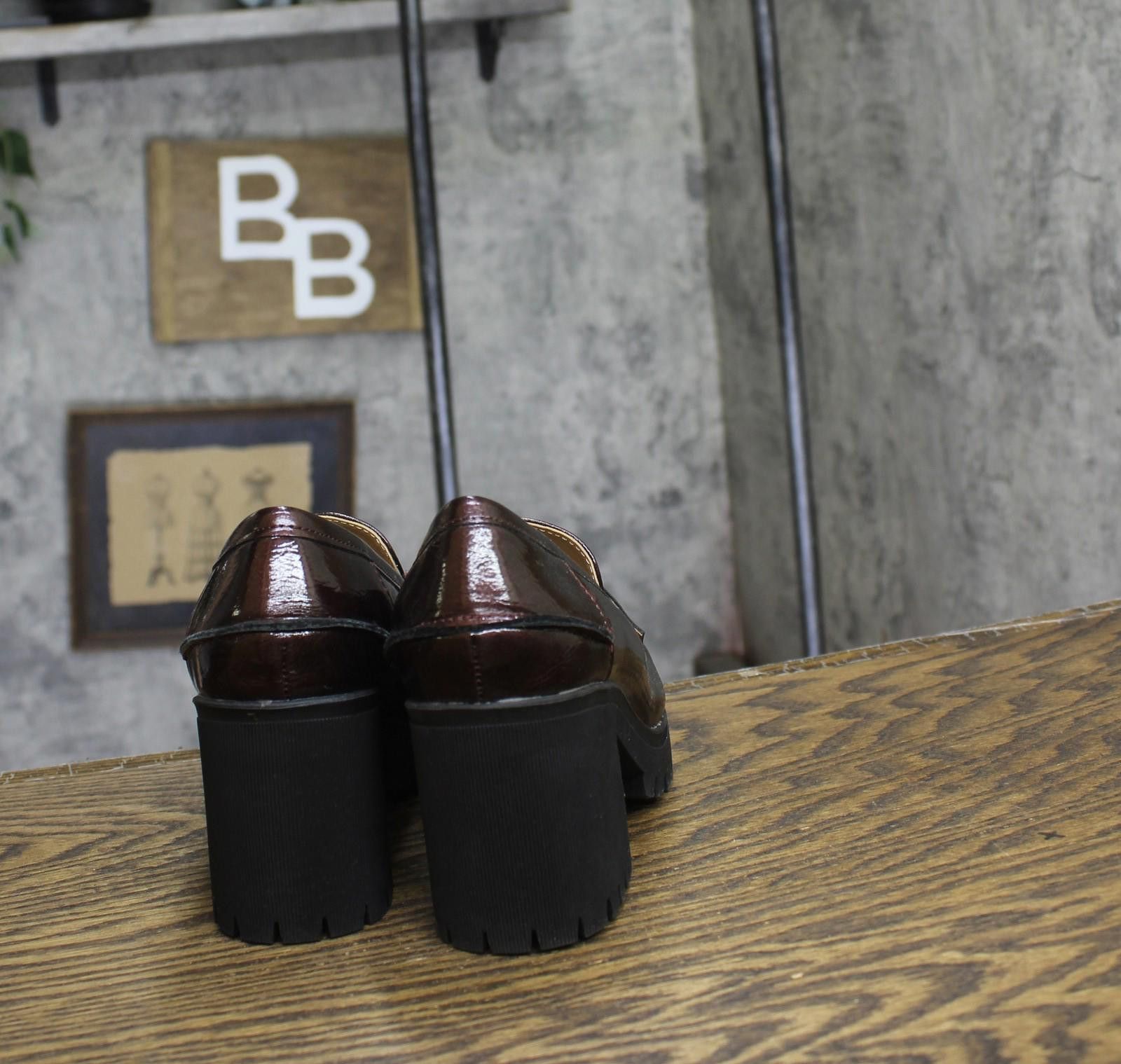 Other Sun + Stone Pumps 10019660600 Wine Patent Red Black 6.5m Size US 6.5 / IT 36.5 - 4 Thumbnail