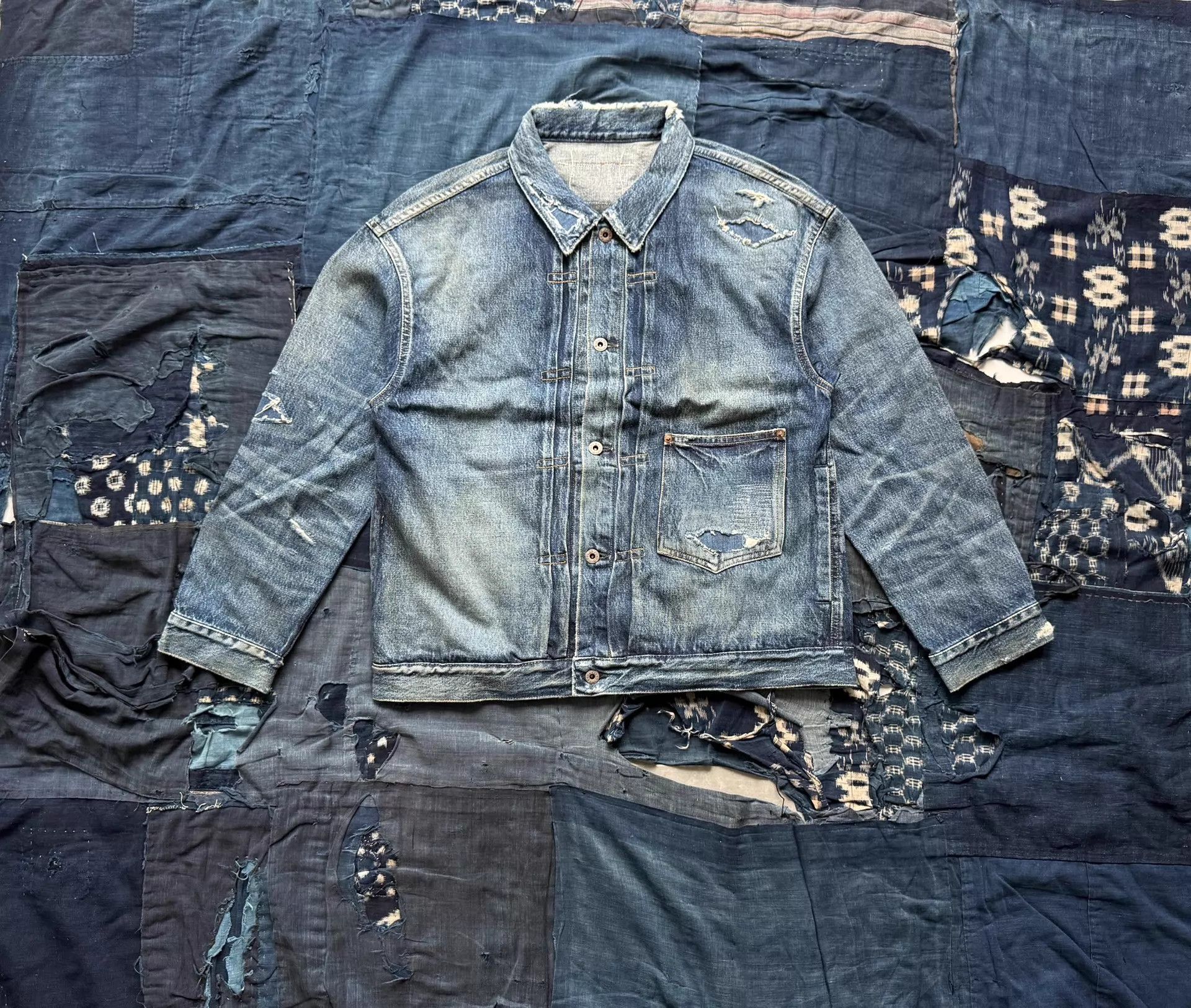Madness MADNESS 24AW AGING TYPE-I Denim WASHED DESTROYED JAPAN JKT Size US M / EU 48-50 / 2 - 1 Thumbnail
